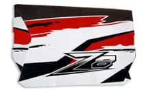 Комплект наклеек на двери CFMOTO CFZ8-02 (красный)