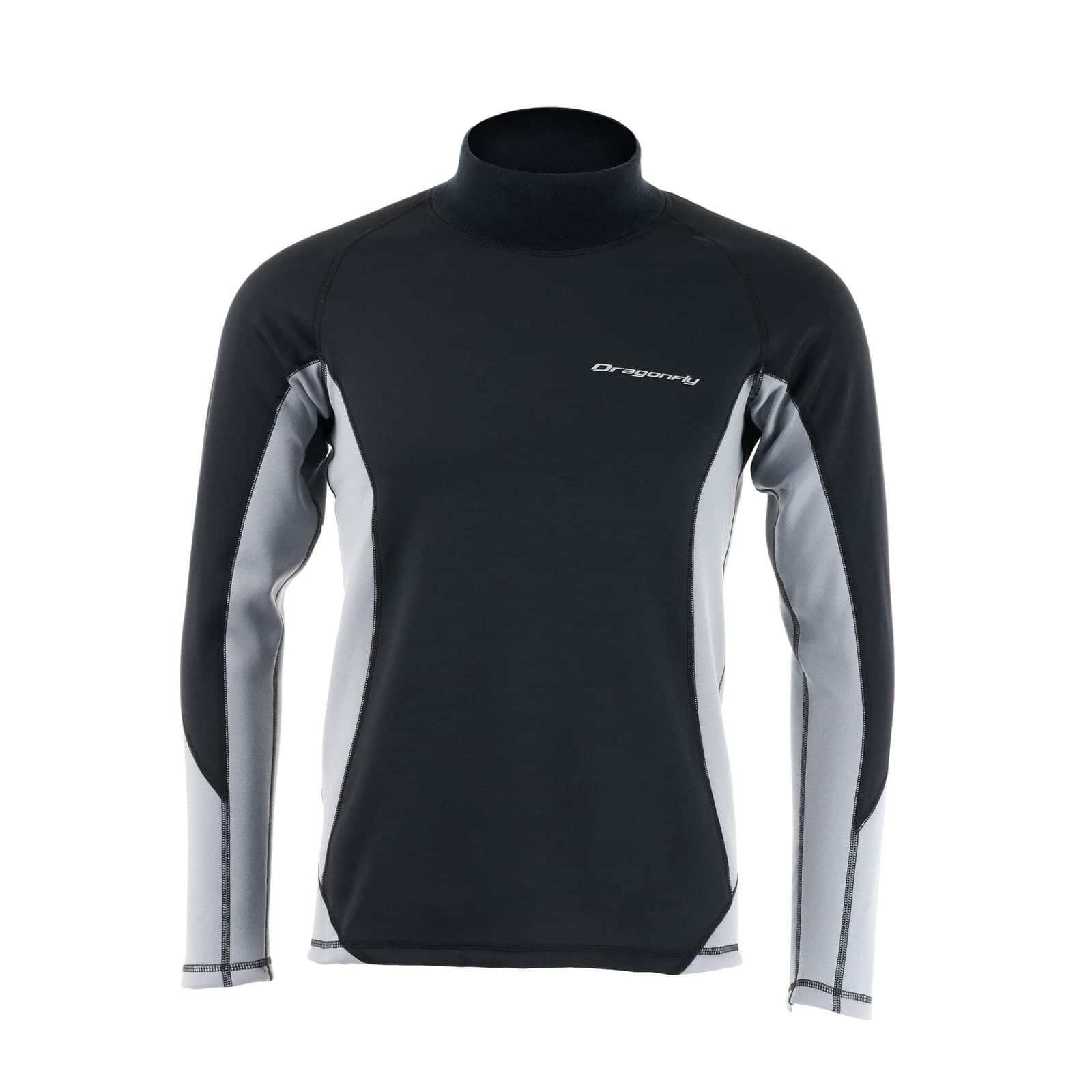 Термокофта зимняя с высоким воротом Man Black - Grey