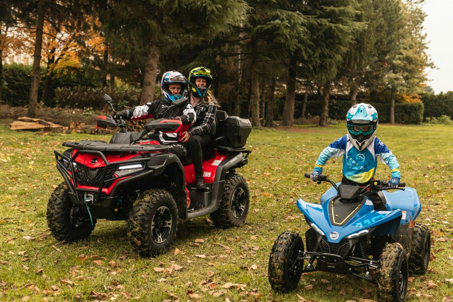 Как у папы! Детский квадроцикл CFORCE 110 EFI для юных гонщиков